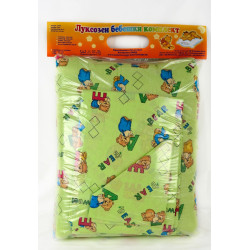 Бебешко спално бельо 100% ПАМУК Мечо Зелен